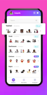 Kaipulla Tamil Whatsapp Stick android App screenshot 6